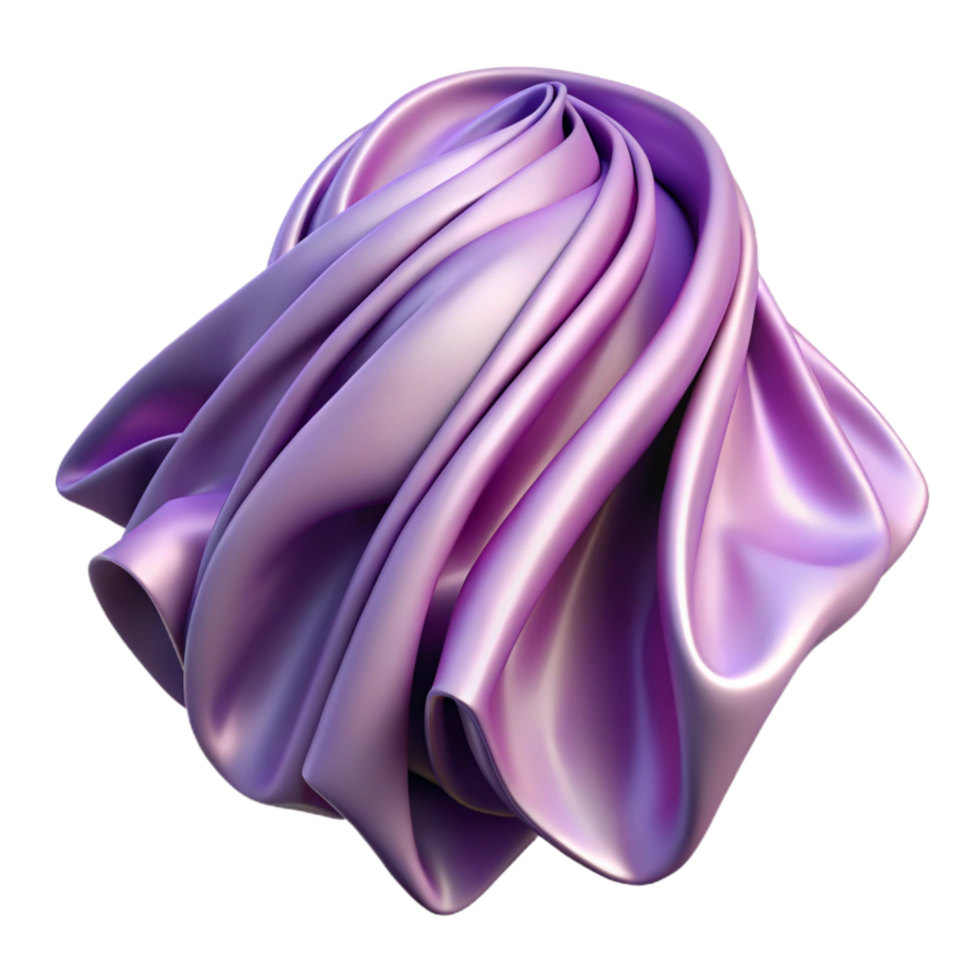 wonderful classic Lavender Silk Fabric Drapery Fold Element high quality png