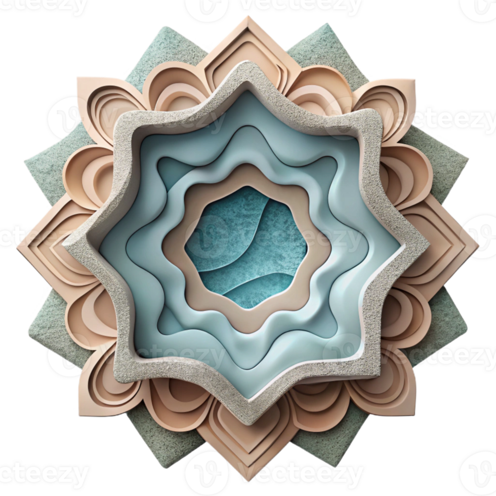 extraordinary abstract Layered Paper Cutout Decorative Border Cutout png