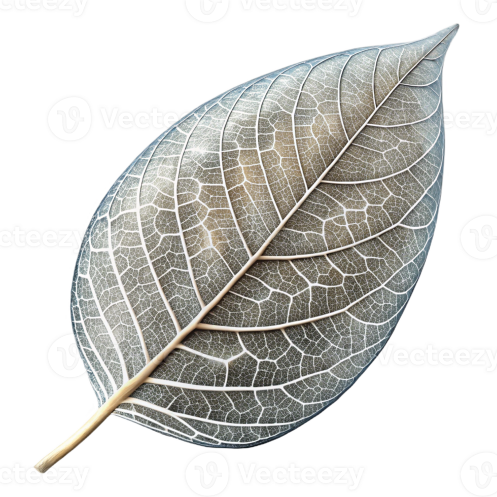 dramatic creative Leaf Skeleton Delicate Veins Transparent high resolution png