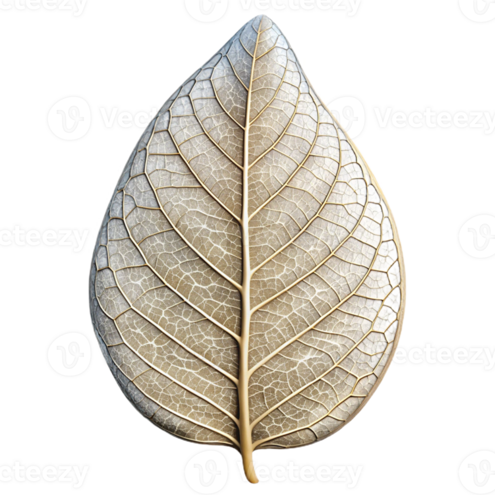 stunning rustic Leaf Skeleton Cutout with Intricate Detail Transparent Background authentic png
