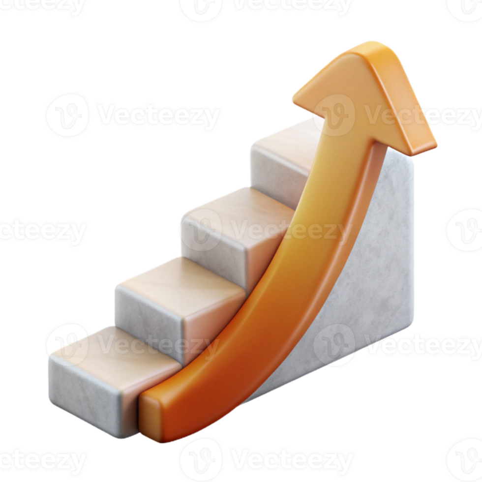dramatic vintage Learning Curve Diagram Cutout with Gradual Ascent professional png
