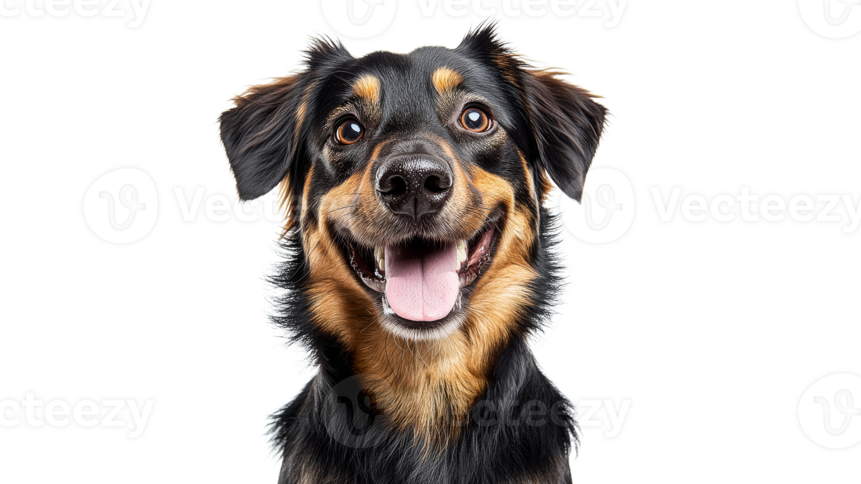 Joyful dog with a bright expression png