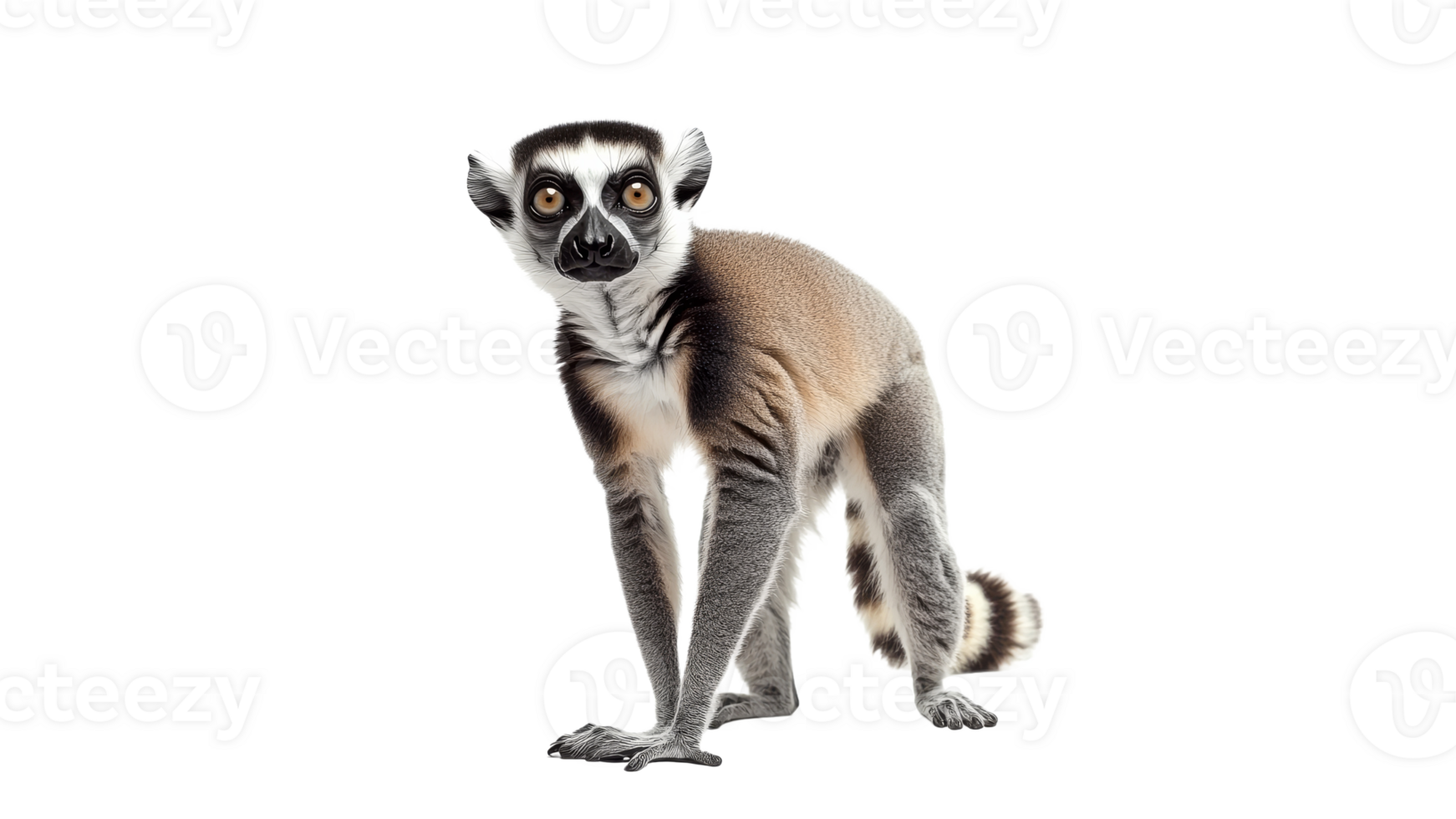 Daylight exploration by curious lemur png