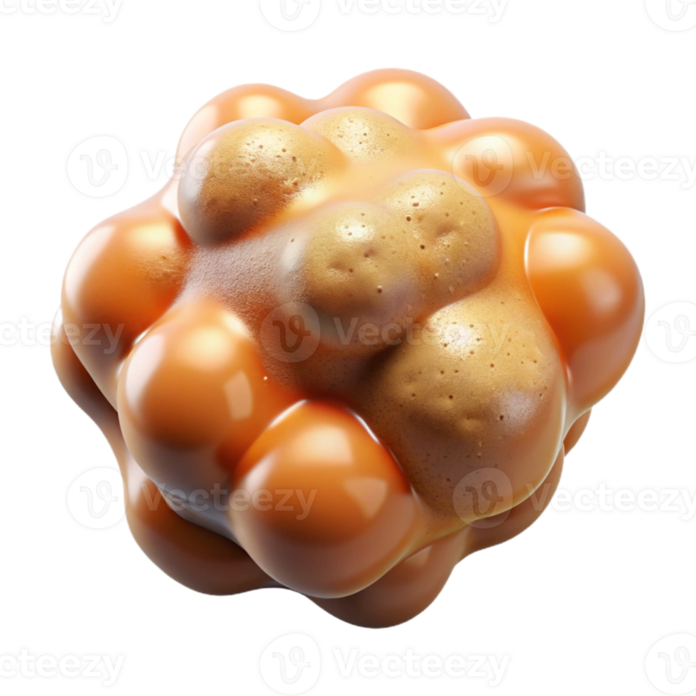 serene contemporary Lecithin Foam Macro Shot Transparent Background exclusive png