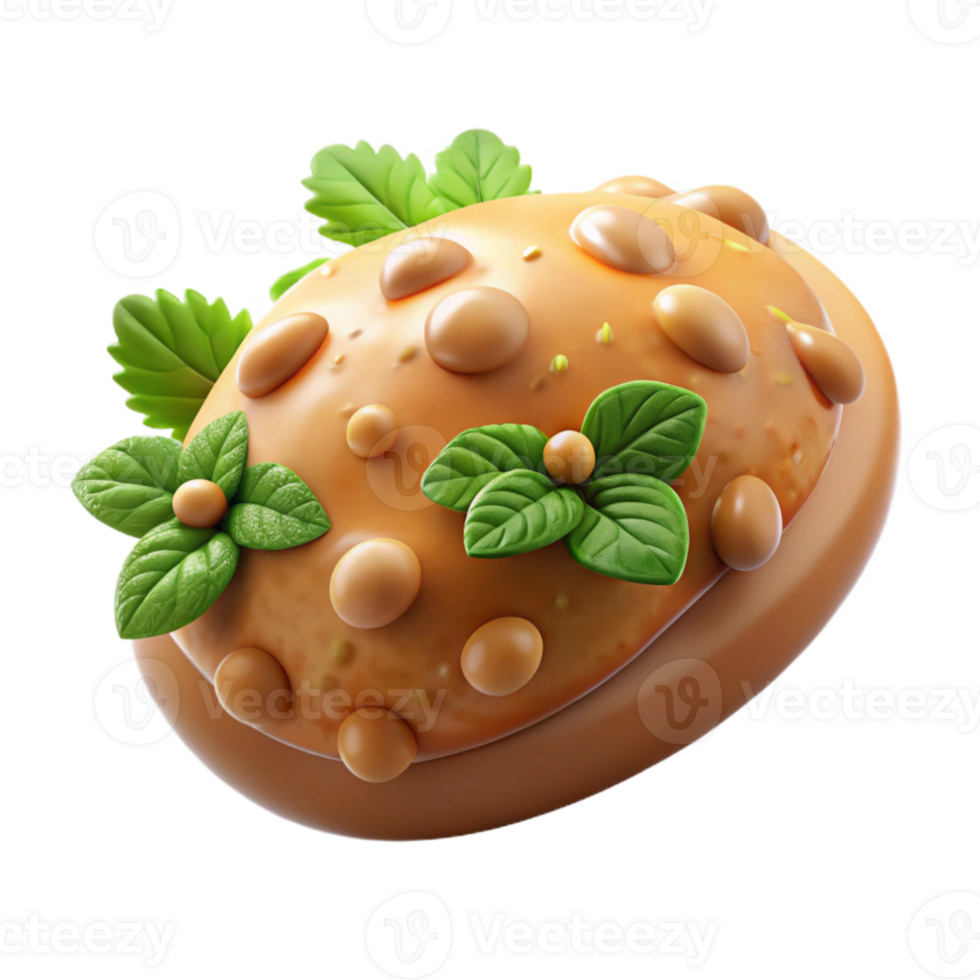 magnificent minimalist Lecithin Foam with Herbs Garnish Transparent Background detailed png