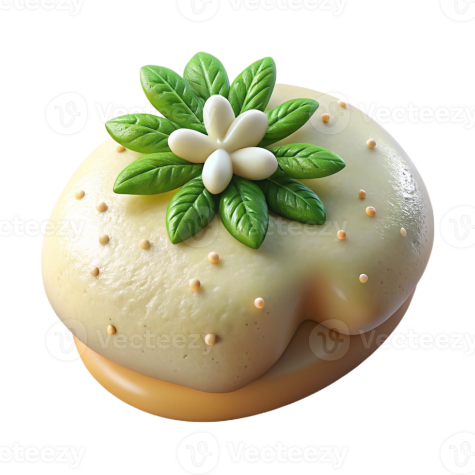 impressive classic Lecithin Foam with Herbs Garnish Transparent Background professional png