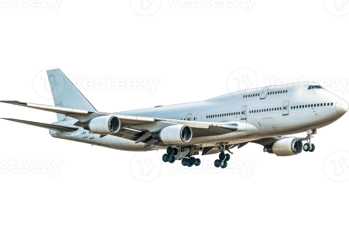 Big plane descends for airport landing png