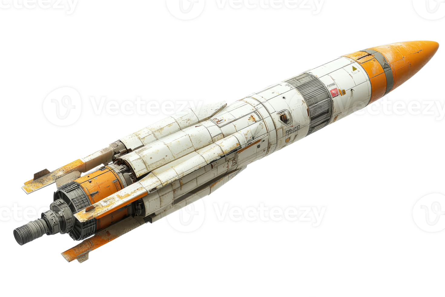Detailed model rocket launch png