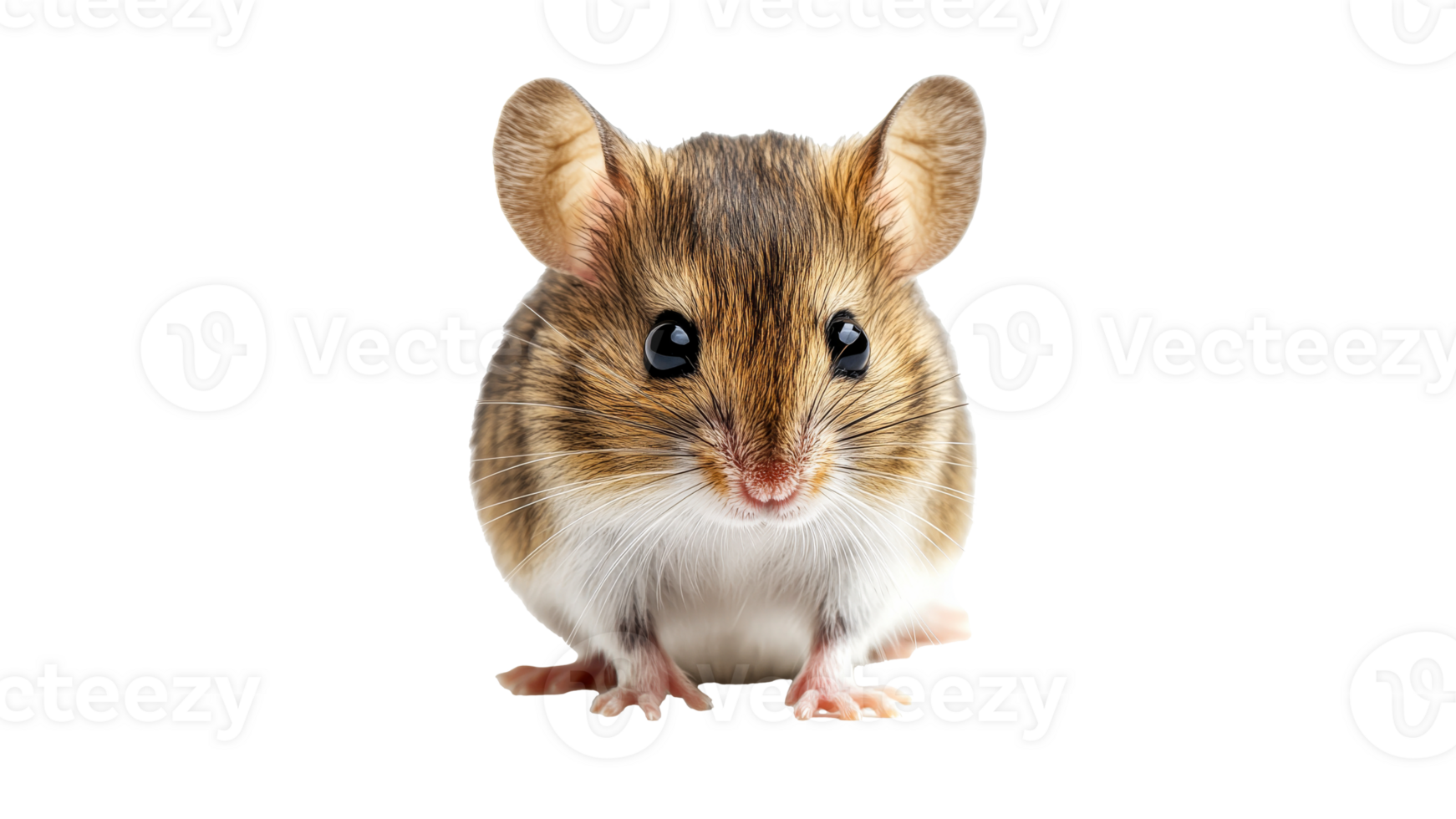 Cute small mouse with big black eyes and soft fur png