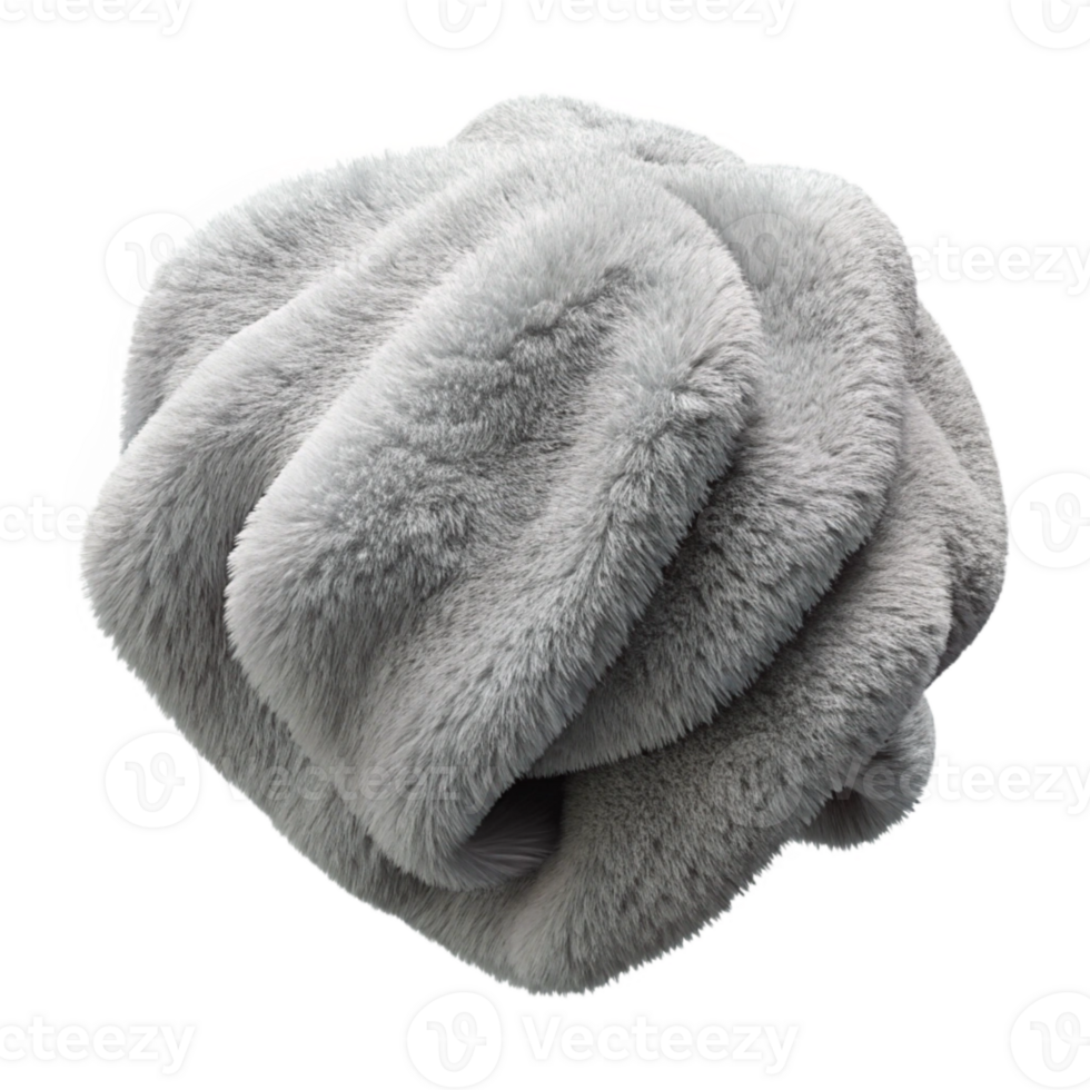 vibrant modern Light Gray Fleece Soft Texture Isolated on Transparent Background original png