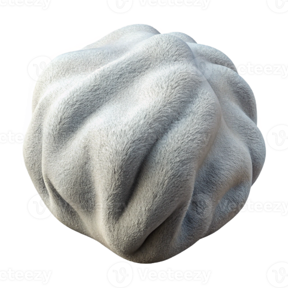 serene creative Light Gray Fleece Soft Texture Isolated on Transparent Background premium png