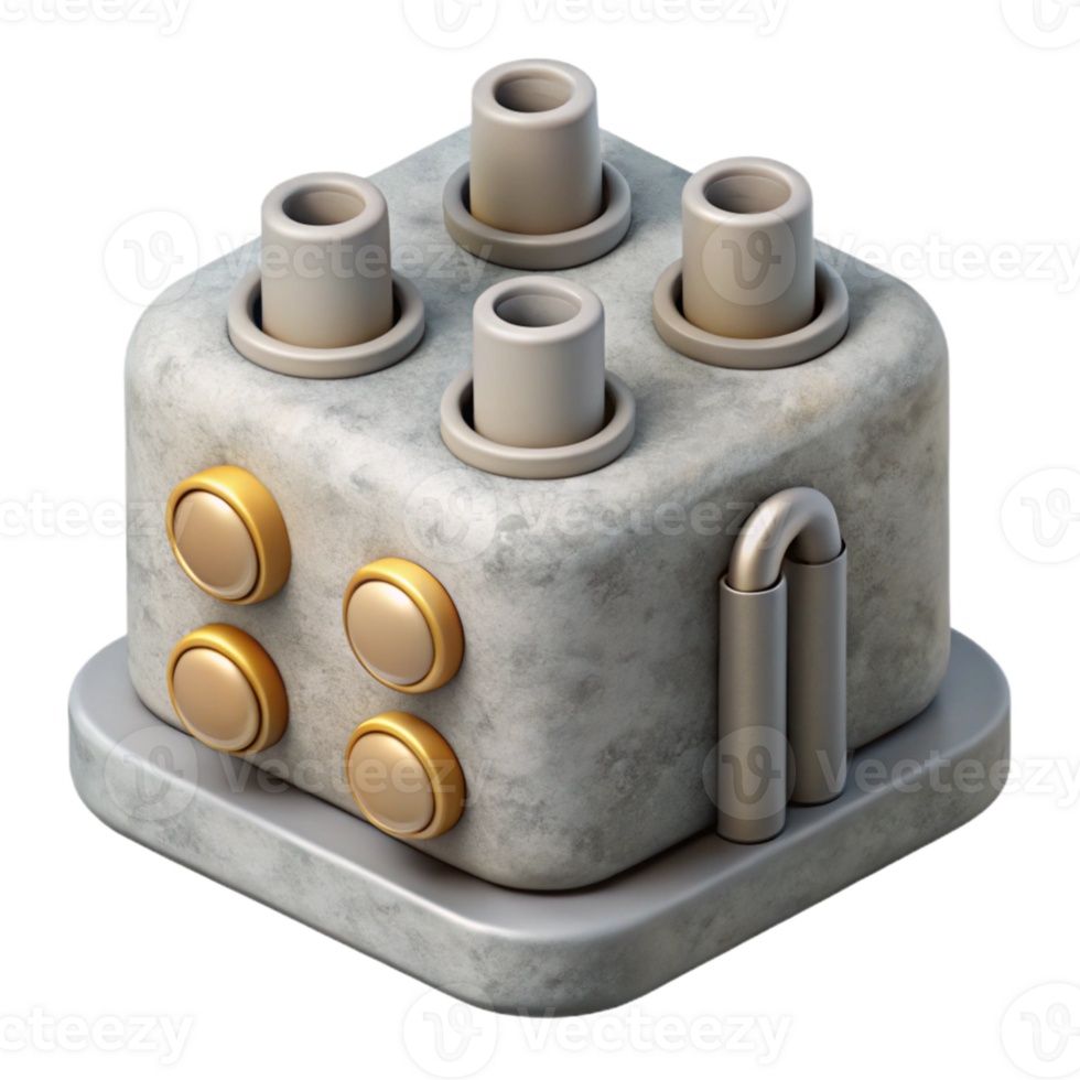 beautiful rustic Light Gray Synthetic Bioreactor Cutout authentic png