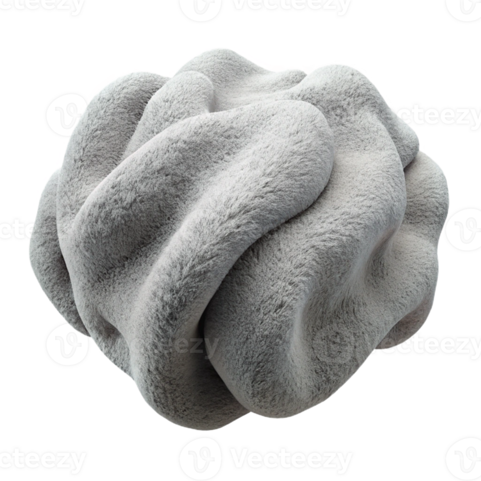 elegant classic Light Gray Fleece Soft Texture Isolated on Transparent Background png