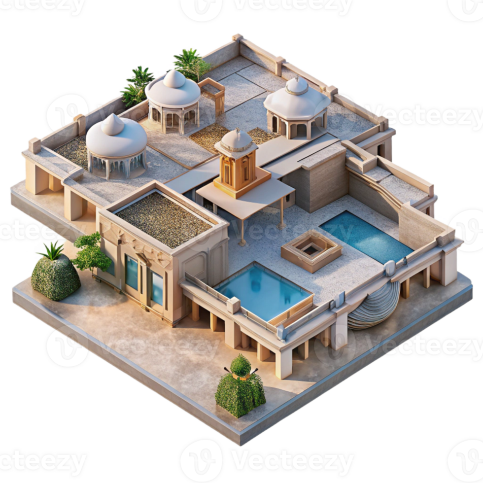 magnificent abstract Living Architecture Aerial View Transparent Background exclusive png