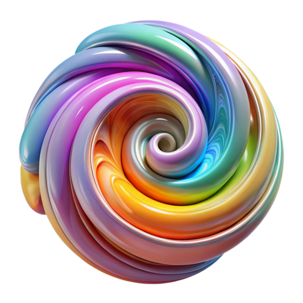 serene classic Living Art Colorful Swirls Transparent Background high resolution png