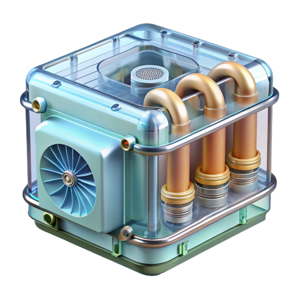 dramatic contemporary Living Machine Cooling System Diagram Transparent professional png