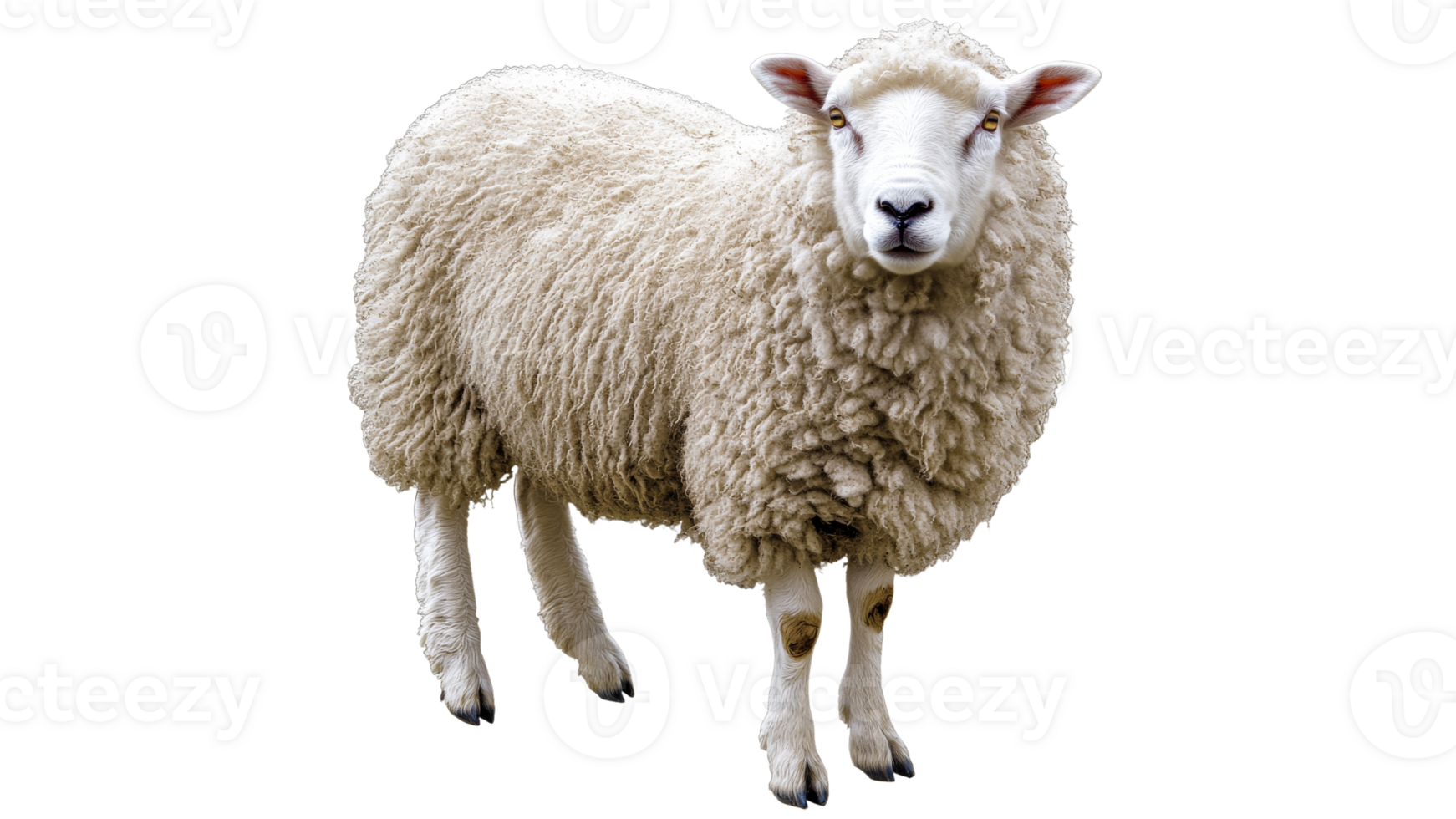 Sheep standing in a grassy field during daylight transparent png