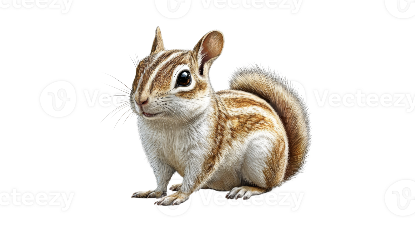Chipmunk quietly observes its surroundings png