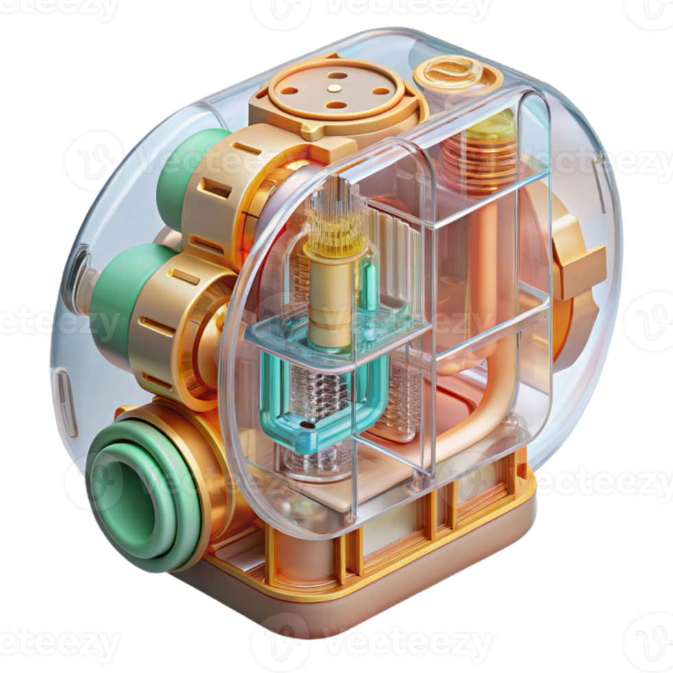 extraordinary creative Living Machine Internal Structure Diagram Transparent Background exclusive png