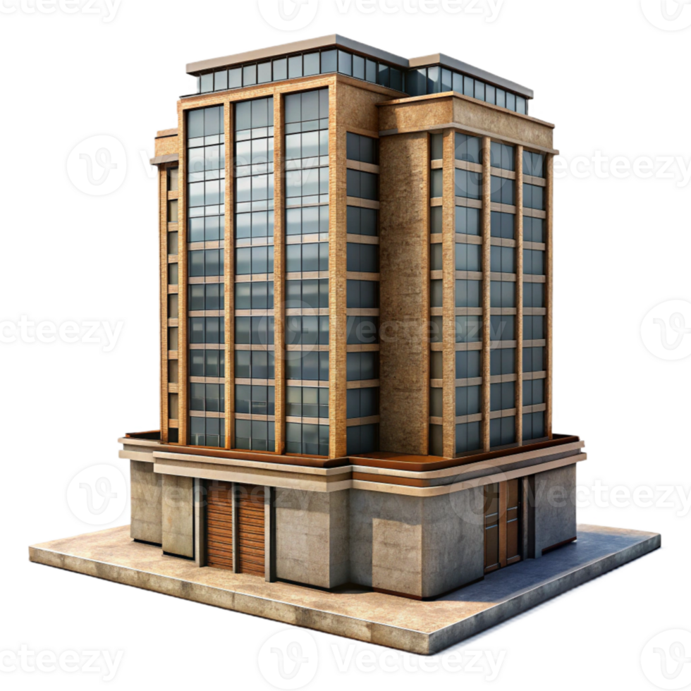 dramatic abstract Living Skyscraper Facade Cutout with Detailed Texture original png