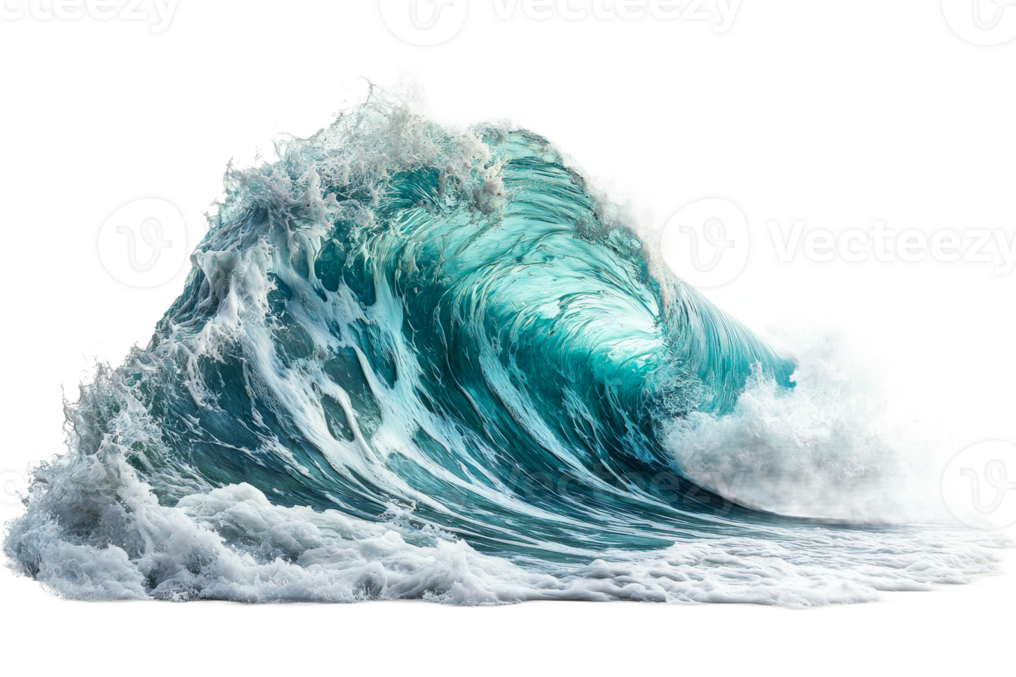 Majestic ocean wave captured in dynamic motion png