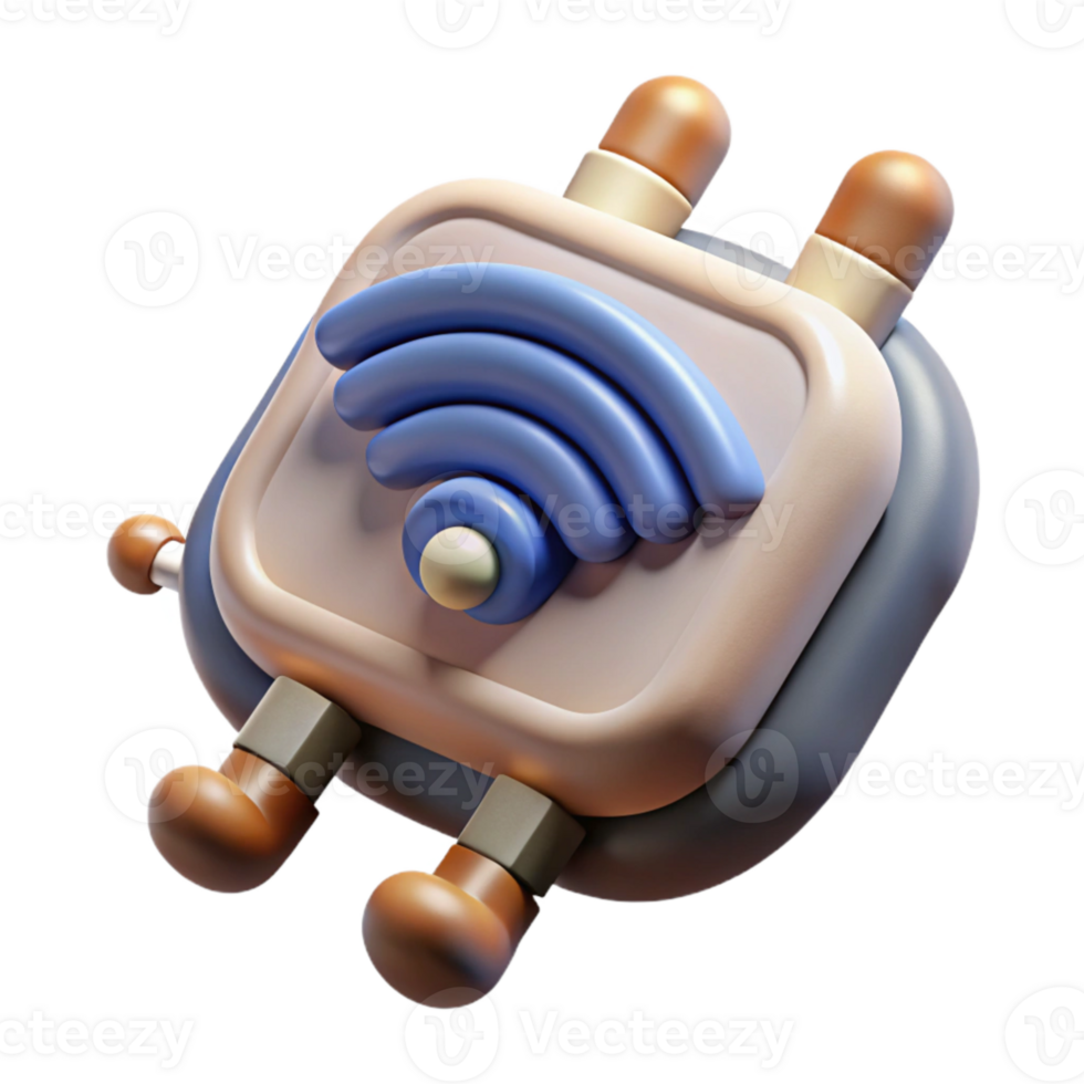 magnificent contemporary Living Tech Implant with Biometric Scanner Cutout Element authentic png