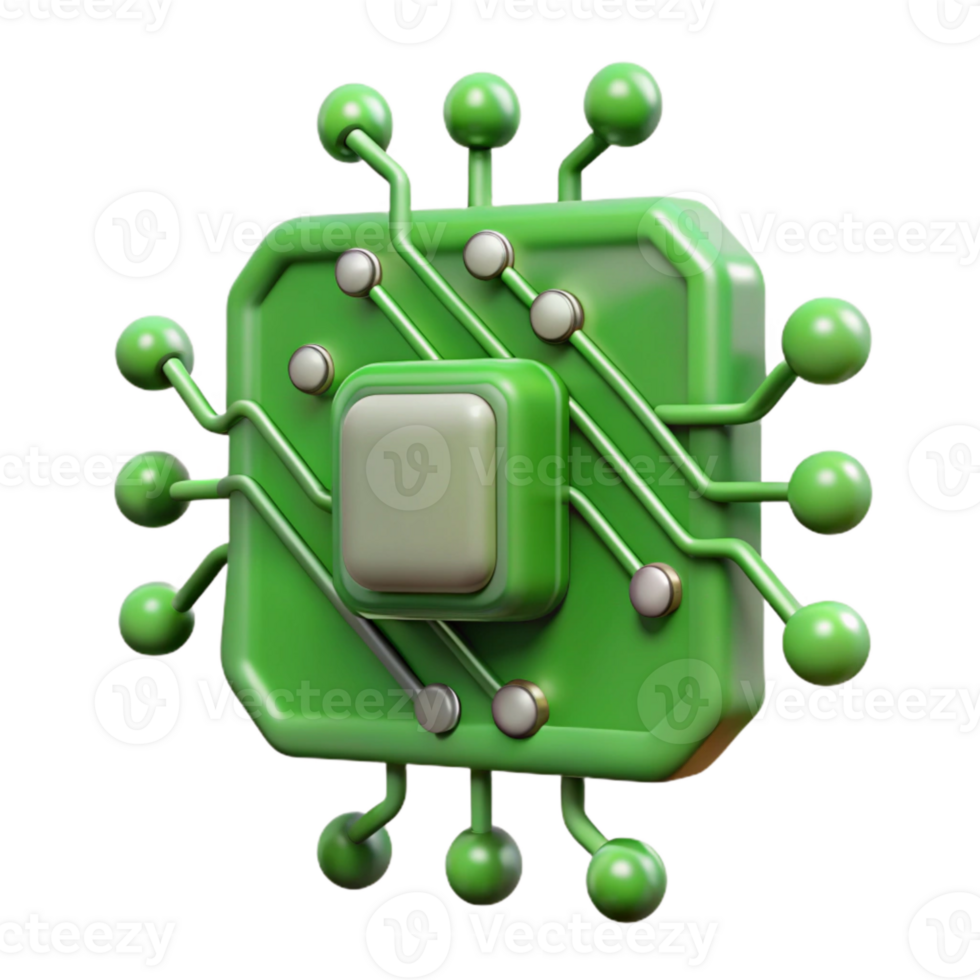 impressive minimalist Living Technology Green Circuitry Isolated Element authentic png