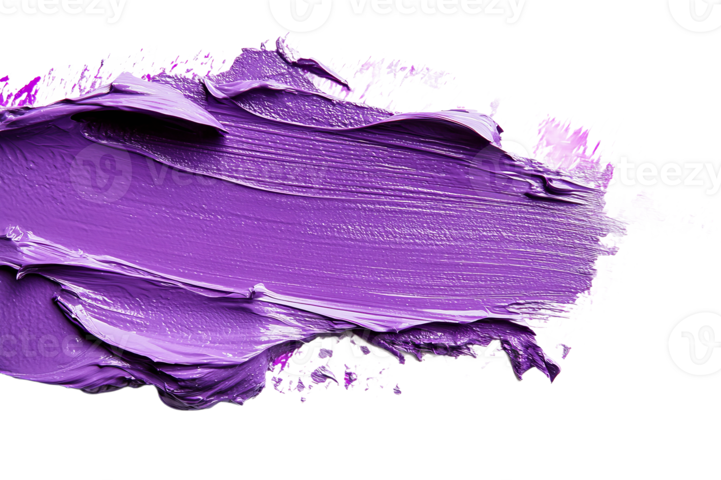 Colorful purple paint stroke on white background png