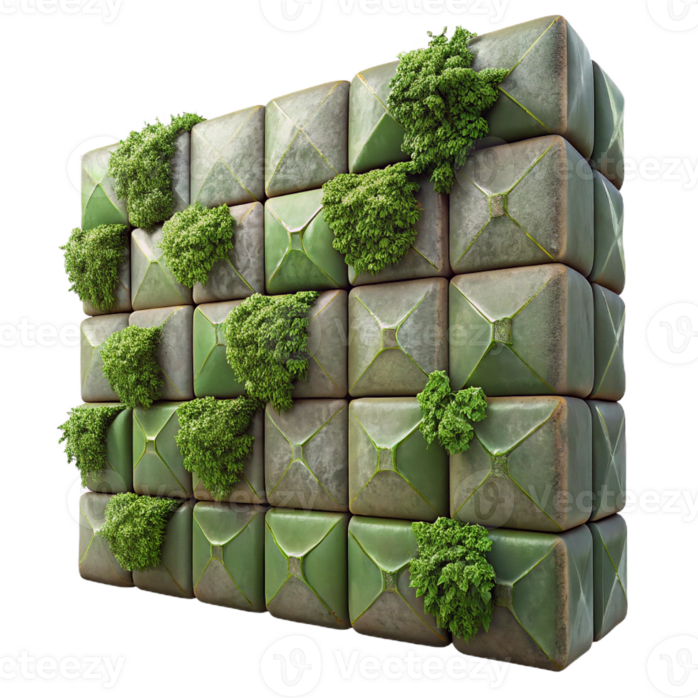 extraordinary artistic Living Wall Pattern Close Up Cutout high resolution png
