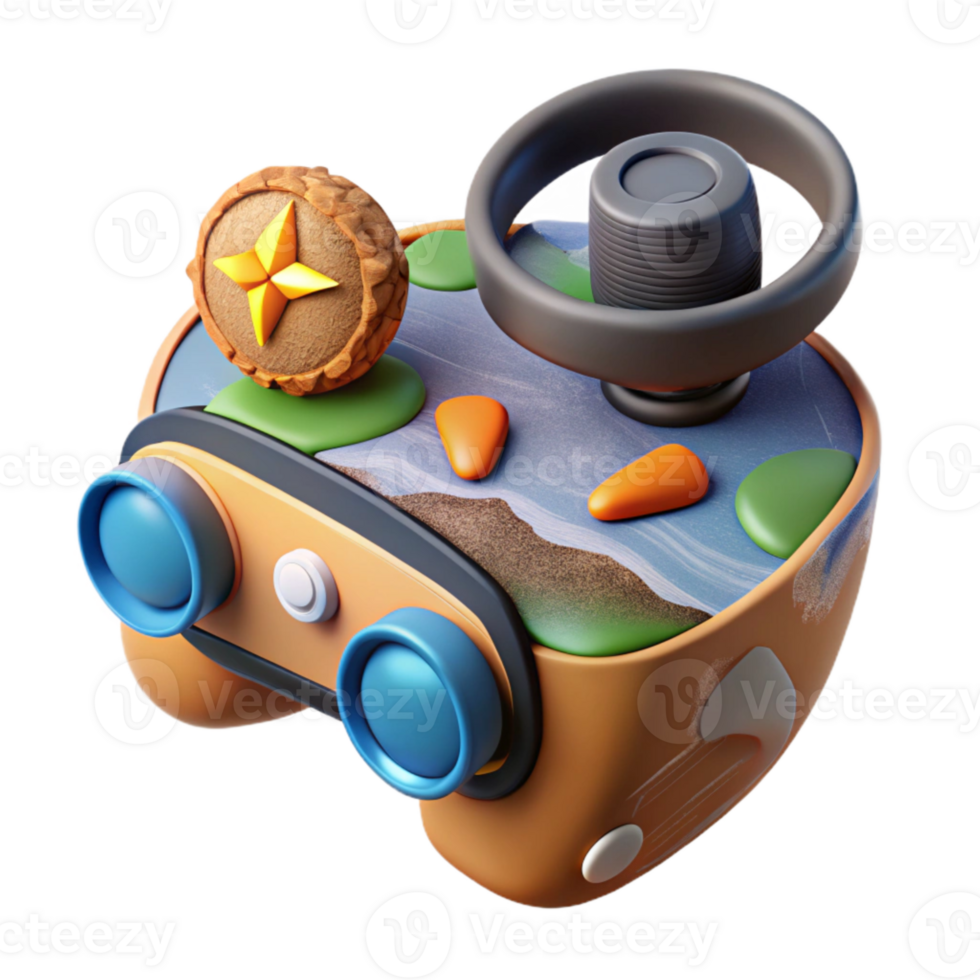 beautiful traditional Low Poly Model of Spaceship in Virtual World Isolated genuine png