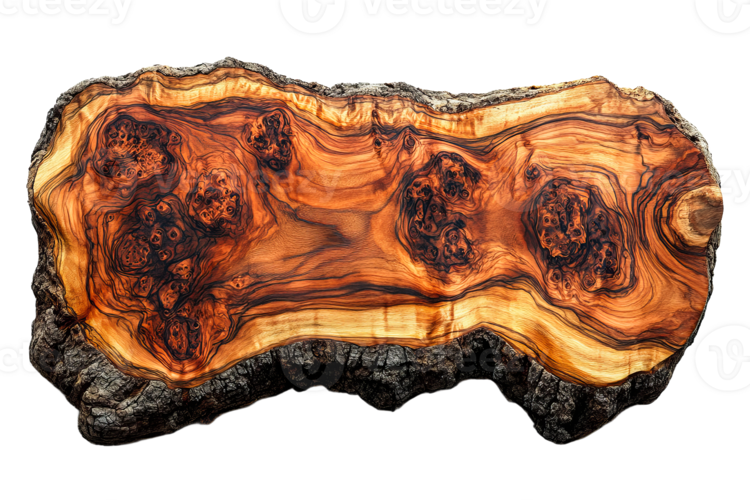 Beautiful wood slab showcasing natural patterns png