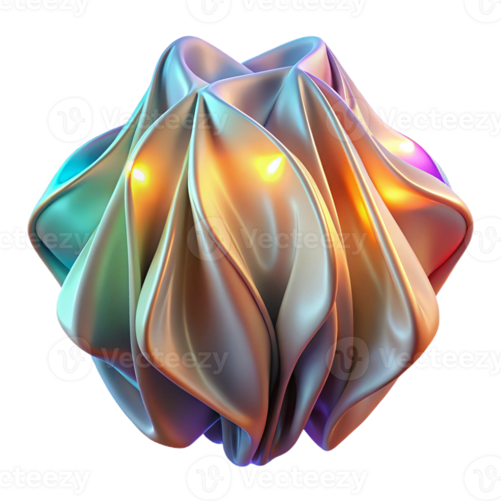 vibrant modern Luminescent Textile Design Transparent Background original png