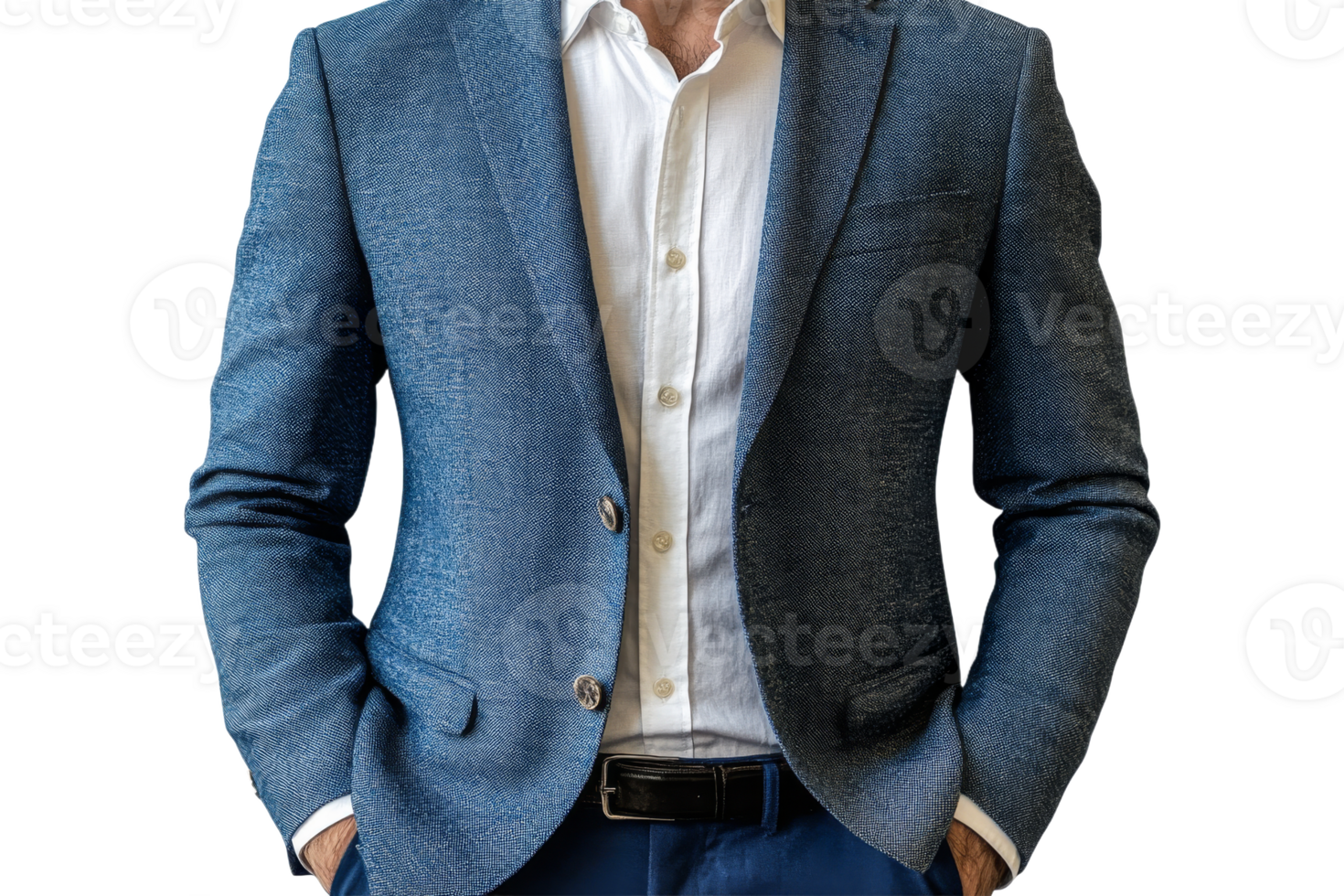 Elegant suit jacket worn by a man in a formal setting png
