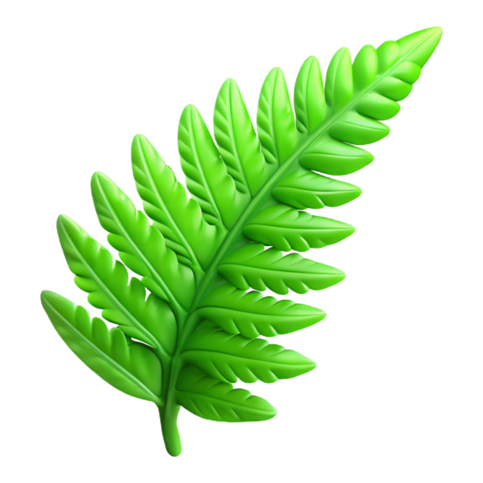 wonderful vintage Lush Fern Bright Green Transparent Element original png