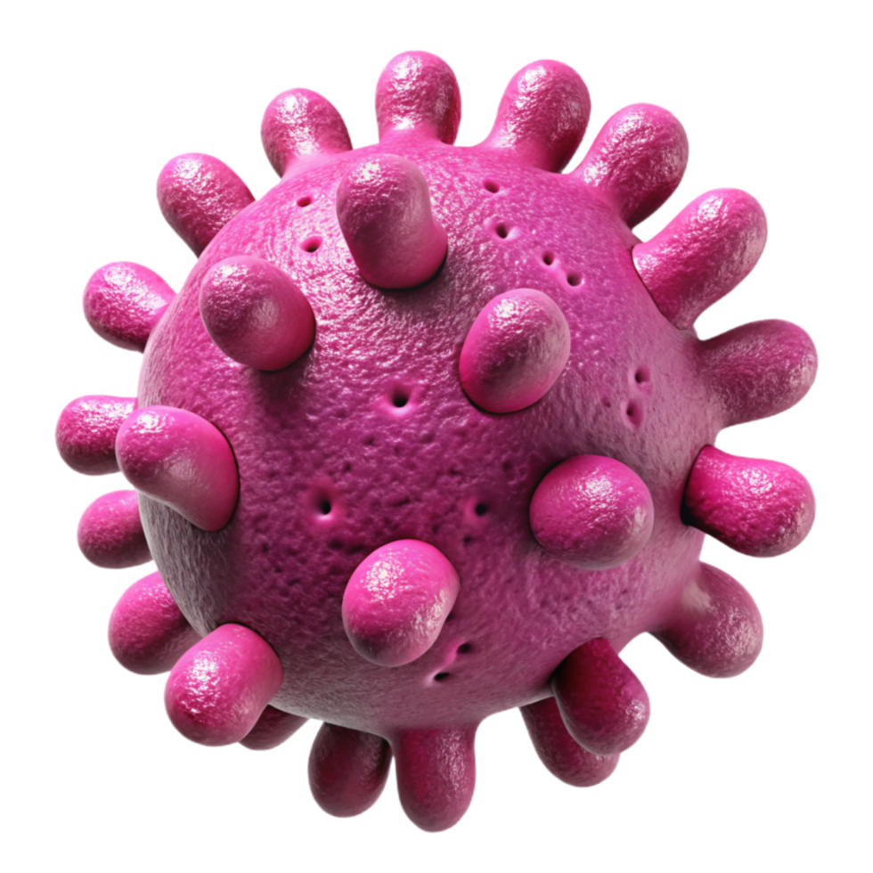 elegant minimalist Magenta Bioengineered Bacteria Cutout authentic png