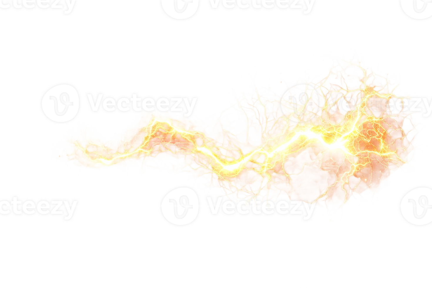 Dynamic electric energy graphic with transparent background png