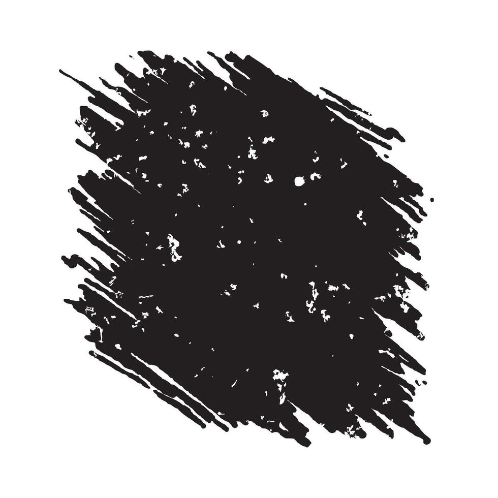Square Black Slanted Brush Stroke Rough Frame Background with Empty Space vector