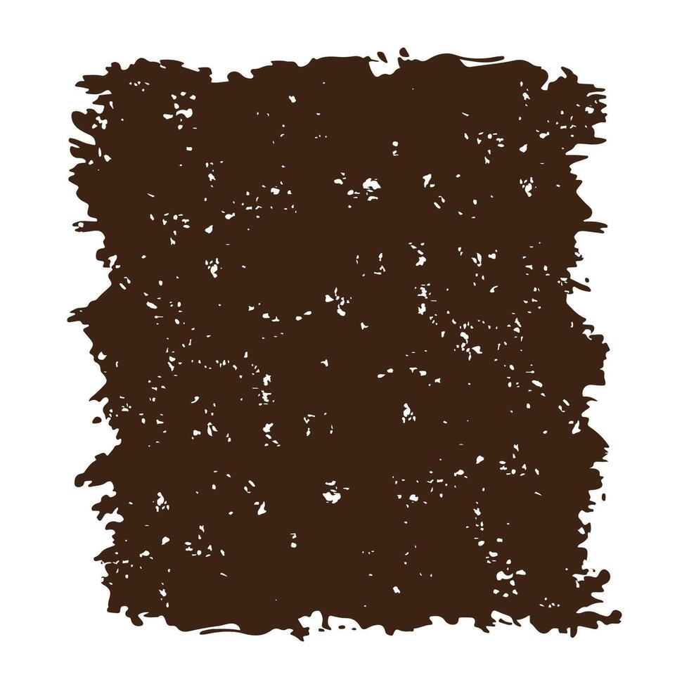 Square Dark Brown Rustic Rough Torn Paper Frame Background Vintage Retro Style with BlankSpace vector