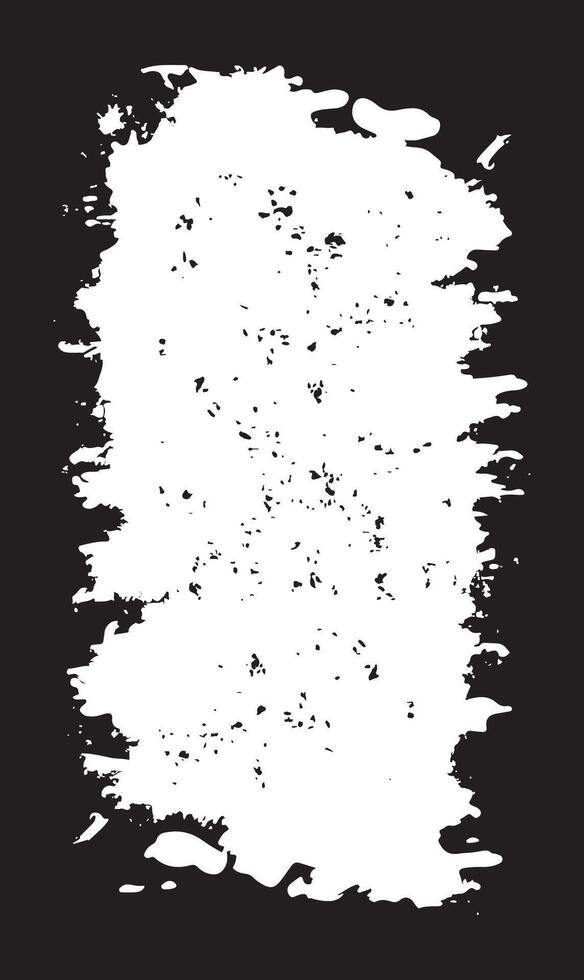 Vertical Abstract Black Rustic Rough Frame Background Vintage Retro Style with White Empty Space vector