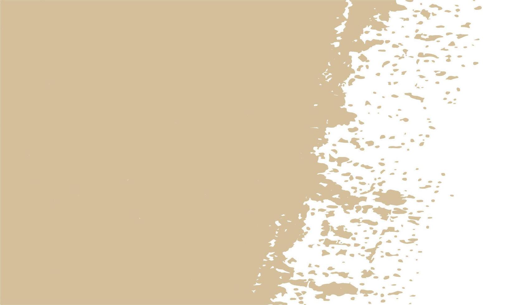 Abstract Cream Paint Brush Stroke on White Isolated Horizontal Background vector