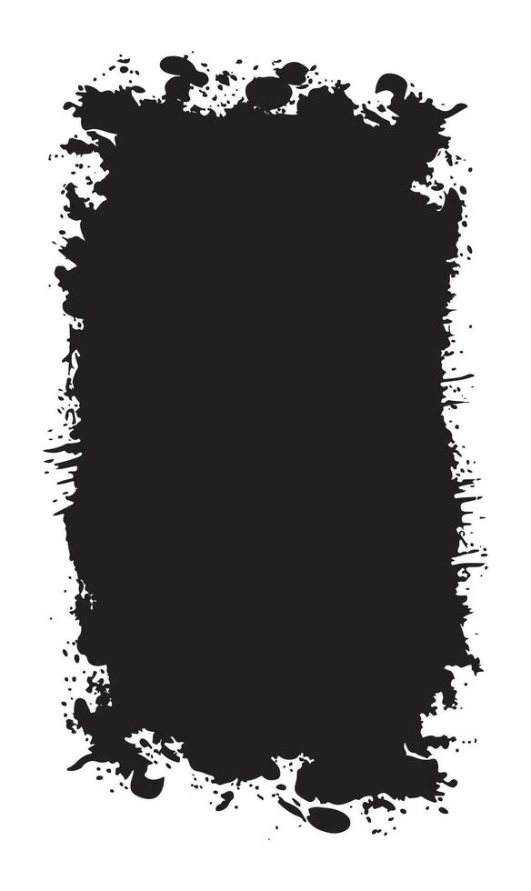 Vertical Abstract Black Rustic Rough Frame Background Vintage Retro Simple Style with Copy Space vector