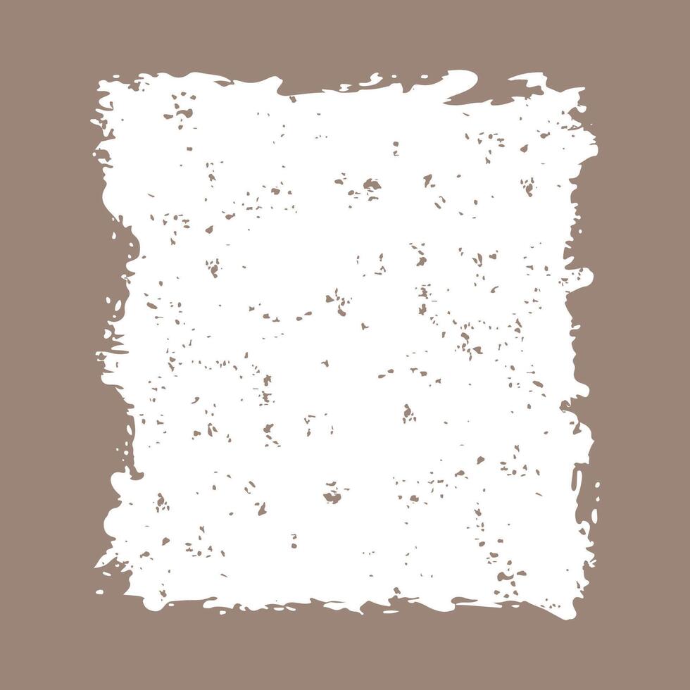 Square Brown Rustic Rough Torn Paper Frame Background Vintage Style with Empty Space vector