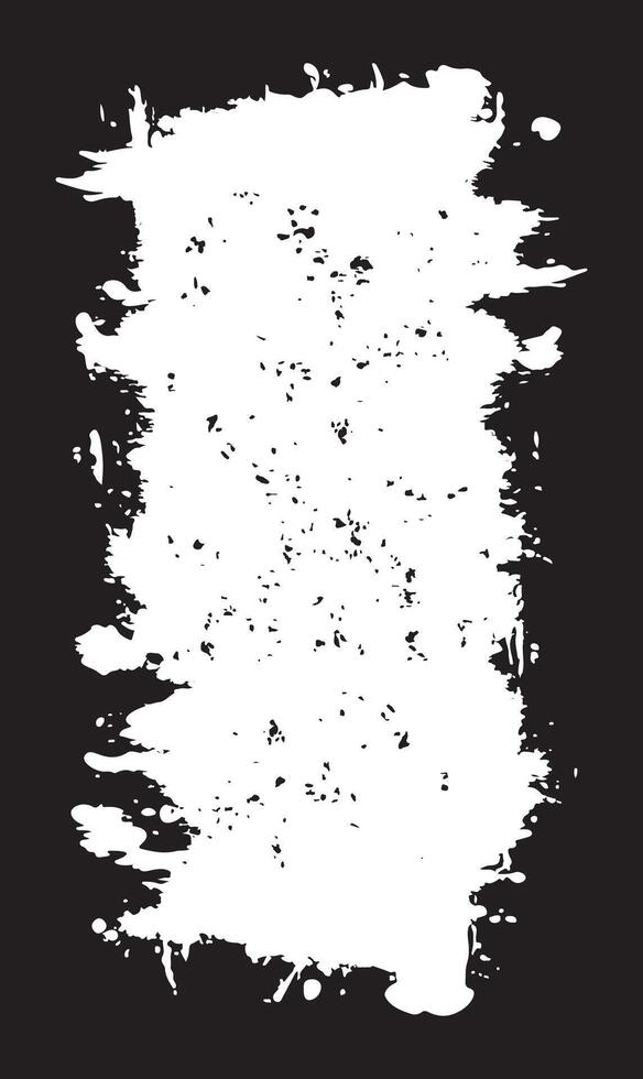 Vertical Abstract Black Rustic Rough Frame Background Vintage Retro Style with White Blank Space vector