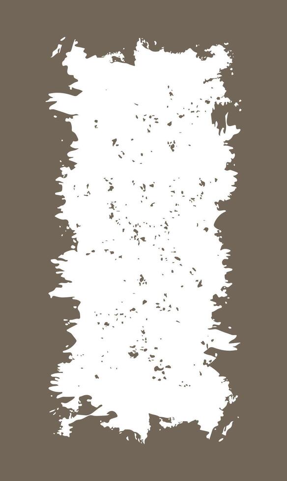Vertical Abstract Grey Rustic Frame Background Vintage Retro Style with White Copy Space vector