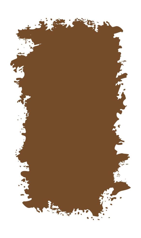 Vertical Abstract Brown Rustic Rough Frame Background Vintage Retro Style with Empty Space vector
