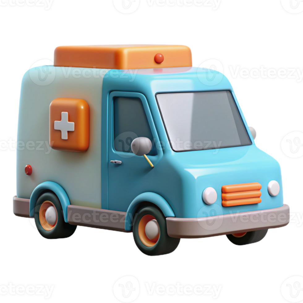 stunning vintage Medical Delivery Van White Background Transparent authentic png