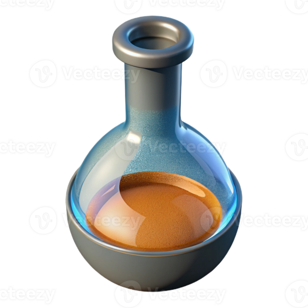 vibrant contemporary Medical Laboratory Flask Top View Cutout original png
