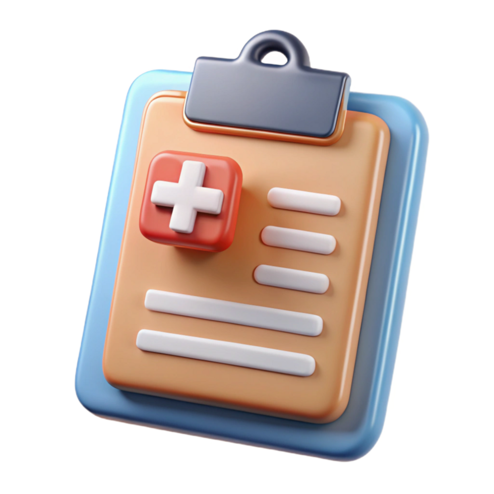 vibrant abstract Medical Record Chart Clipboard Transparent Cutout premium png