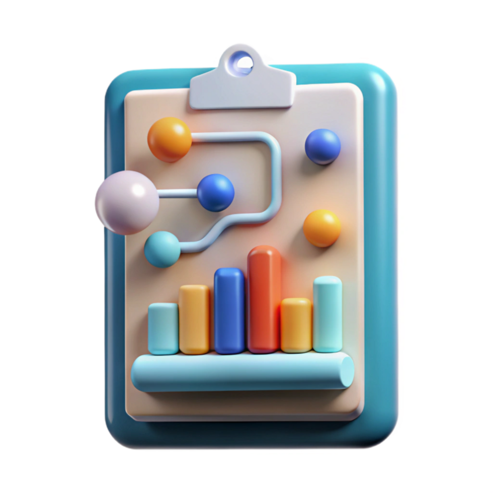 magnificent traditional Medical Research Data Graph Blue Isolated Cutout detailed png