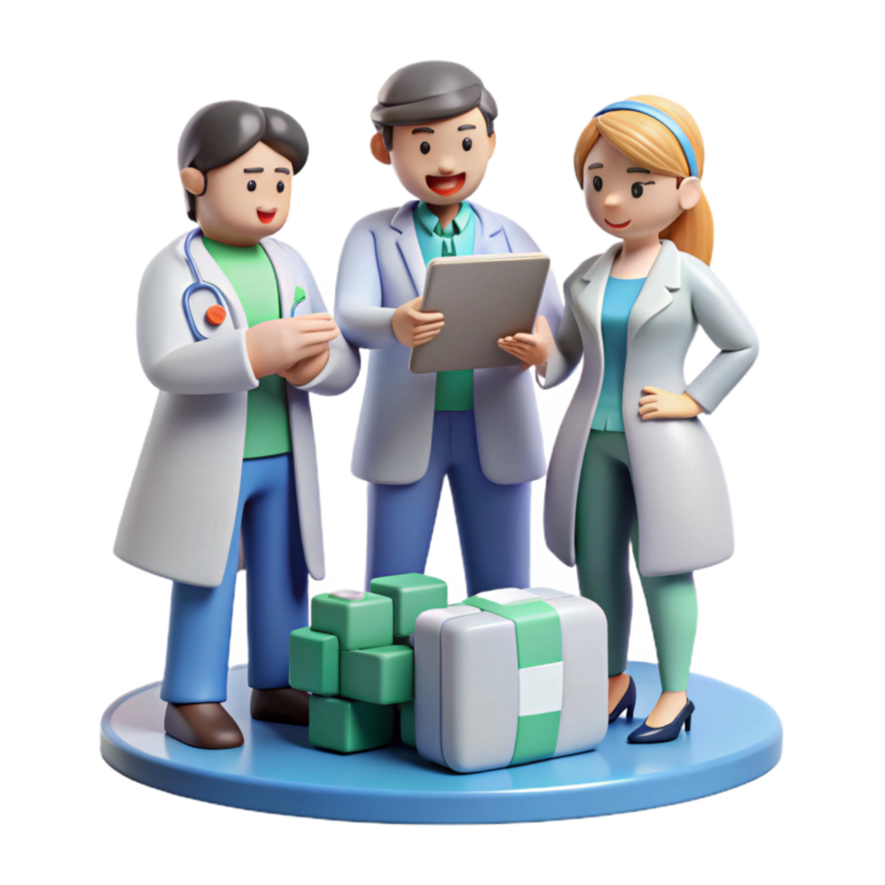 wonderful classic Medical Team Brainstorming Solutions Isolated high resolution png